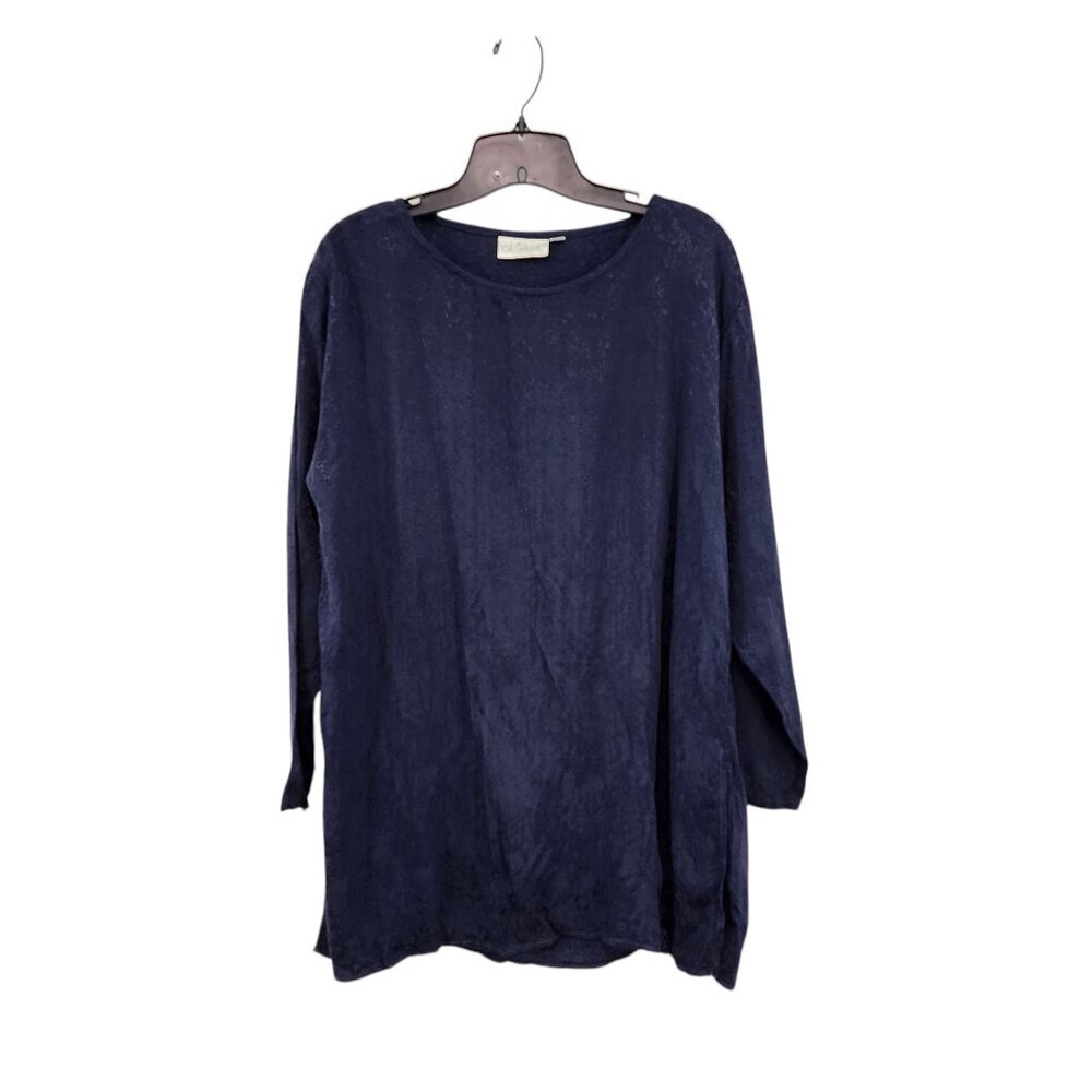 Cachaca Vintage Women's 100% Rayon Floral Long Sleeves Top - S